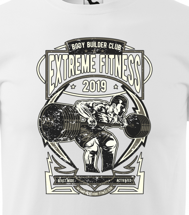 Tricou pentru pasionatii de fitness/sala de forta, Body Building Team Extrem Fitness [2]