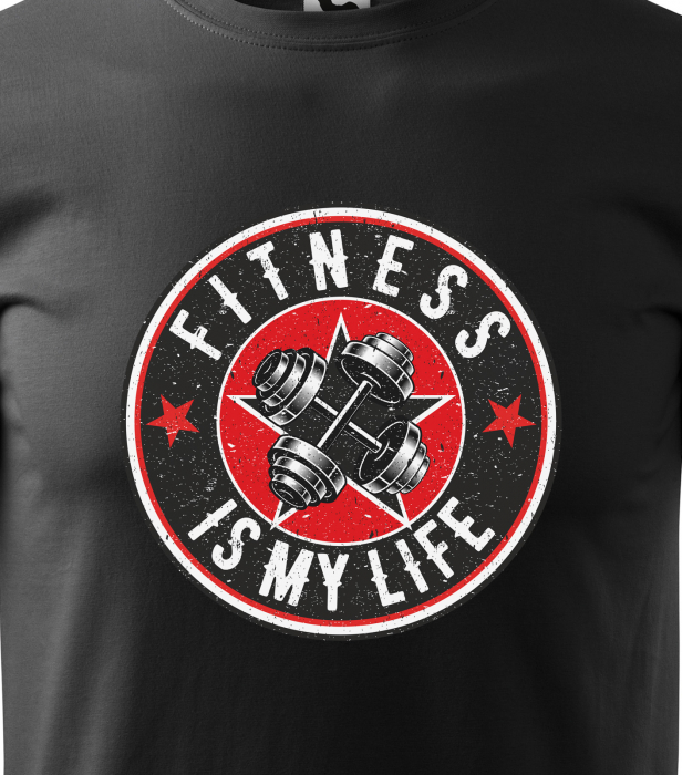 Tricou pentru pasionatii de fitness/sala de forta, Fitness is my Life [2]