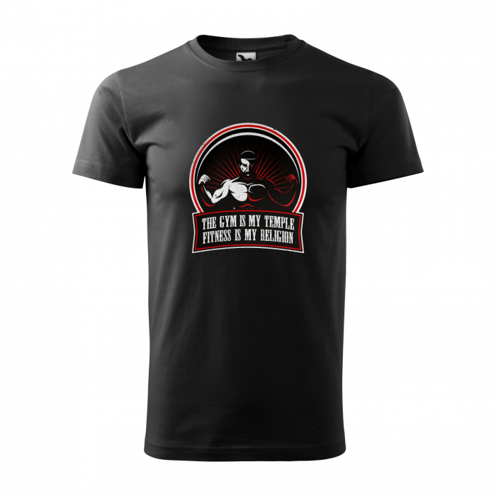 Tricou pentru pasionatii de fitness/sala de forta, Fitness is my Religion [1]