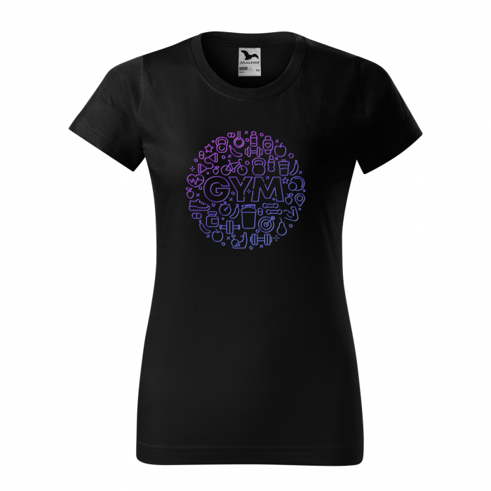 Tricou pentru pasionatii de fitness/sala de forta, Heart GYM Icons [1]