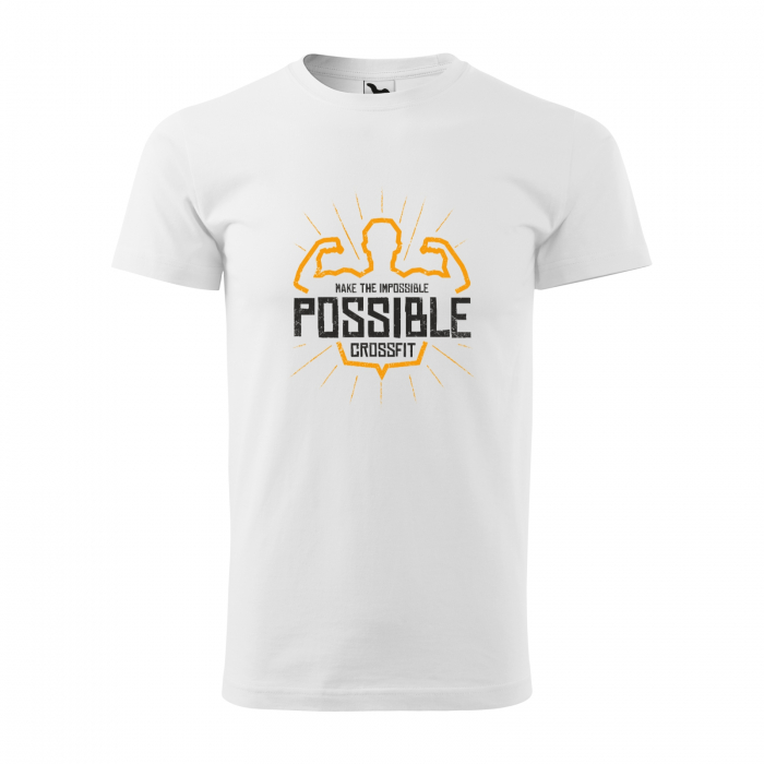 Tricou pentru pasionatii de fitness/sala de forta, Make the Impossible Possible Crossfit [1]