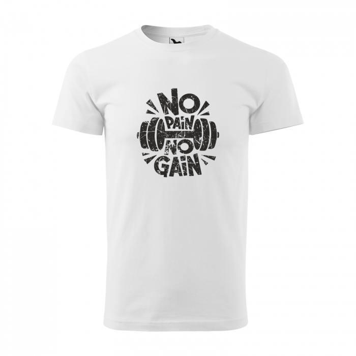 Tricou pentru pasionatii de fitness/sala de forta, No Pain No Gain Vintage [1]