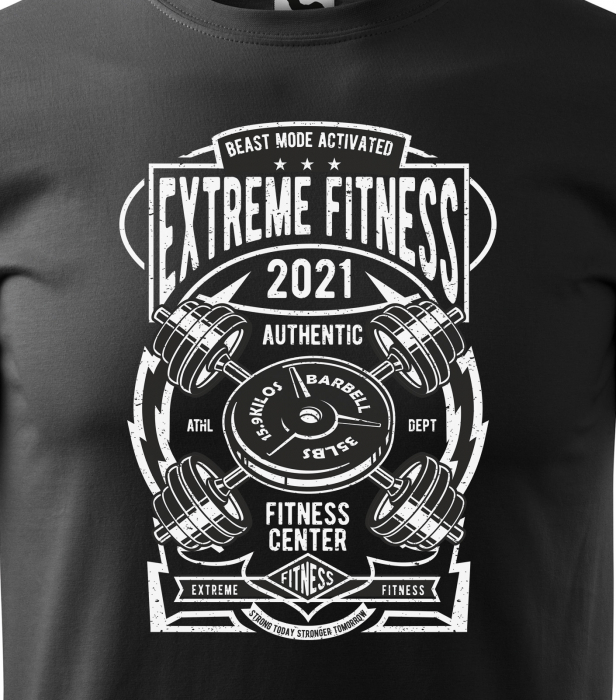 Tricou pentru pasionatii de fitness/sala de forta, Strong Today Stronger Tomorrow Fitness Gym [2]