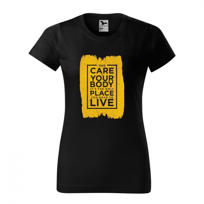 Tricou pentru pasionatii de fitness/sala de forta, Take Care of Your Body [1]