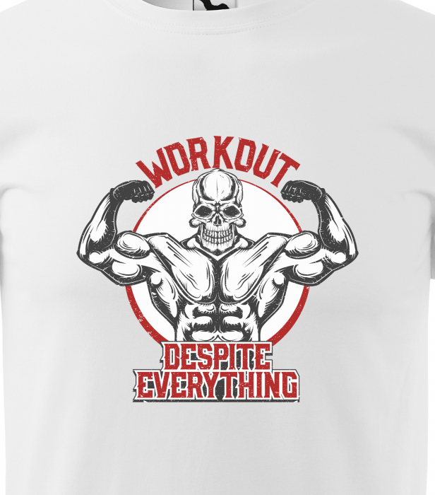 Tricou pentru pasionatii de fitness/sala de forta, Workout Despite Everything [2]