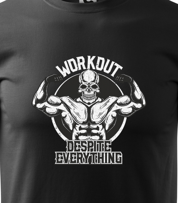 Tricou pentru pasionatii de fitness/sala de forta, Workout Despite Everything [2]