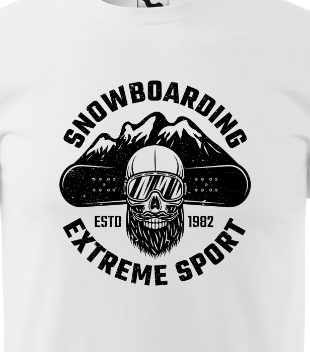 Tricou pentru pasionatii de snowboard, cadoul perfect, Beards and Boards [2]
