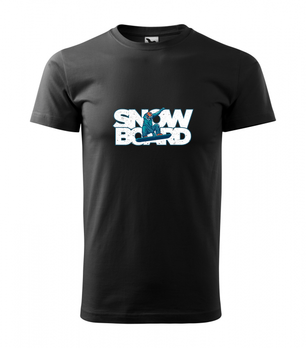 Tricou pentru pasionatii de snowboard, cadoul perfect, Blue Snowboard Rider [1]