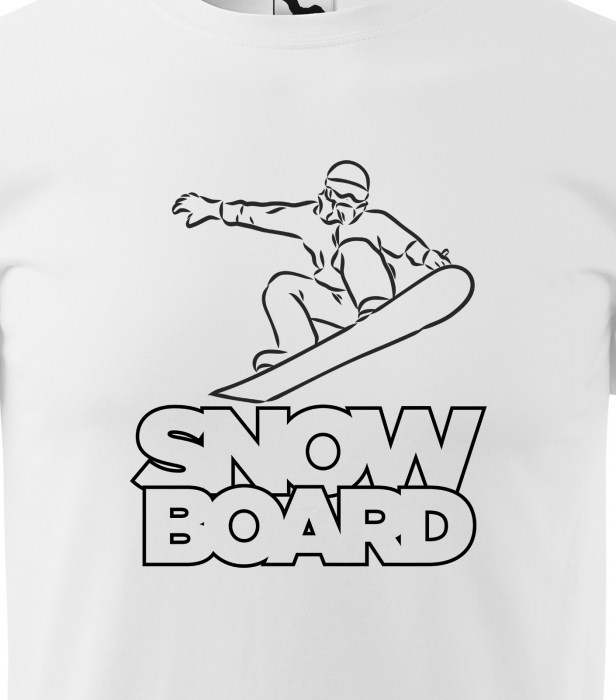 Tricou pentru pasionatii de snowboard, cadoul perfect, Board Rider Preparing [2]