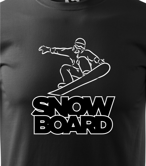 Tricou pentru pasionatii de snowboard, cadoul perfect, Board Rider Preparing [2]