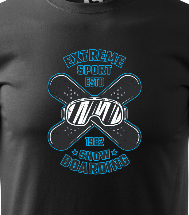 Tricou pentru pasionatii de snowboard, cadoul perfect, Boards and Gogles [2]