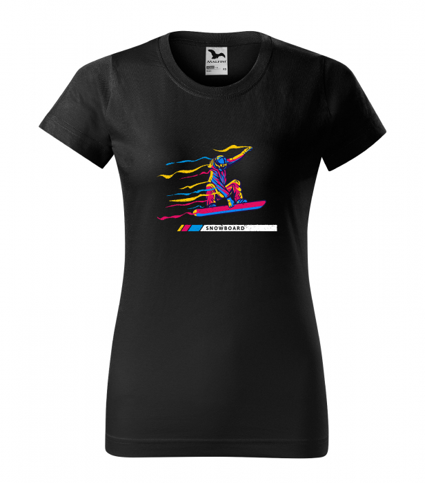 Tricou pentru pasionatii de snowboard, cadoul perfect, Colorfull Snow Rider [1]