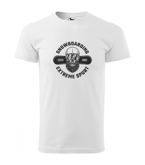Tricou pentru pasionatii de snowboard, cadoul perfect, Extreme Bearded Rider [1]