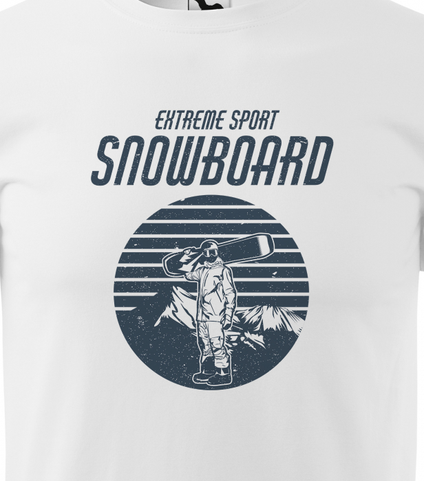 Tricou pentru pasionatii de snowboard, cadoul perfect, Extreme Rider Standing [2]
