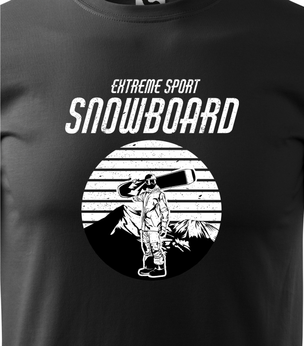 Tricou pentru pasionatii de snowboard, cadoul perfect, Extreme Rider Standing [2]