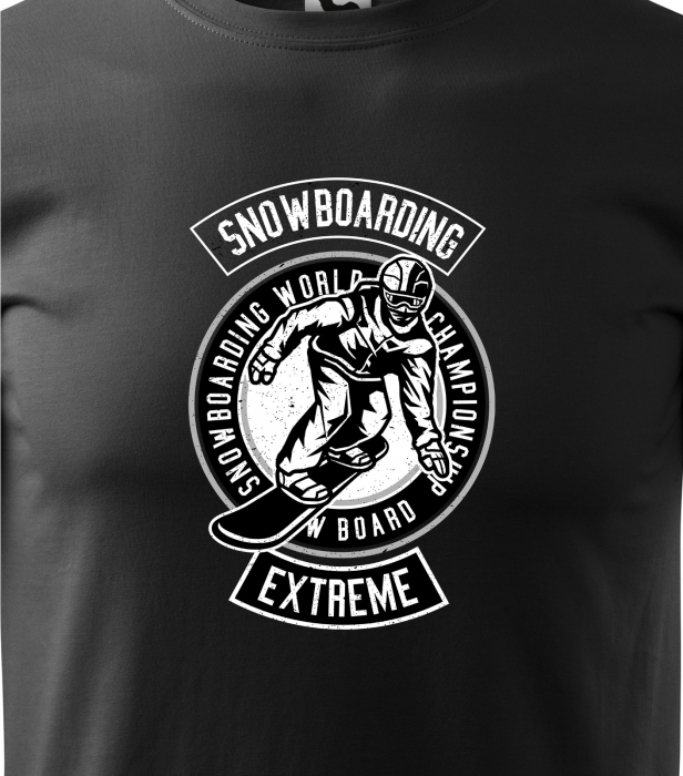 Tricou pentru pasionatii de snowboard, cadoul perfect, Extreme Snowboarding World Championship [2]