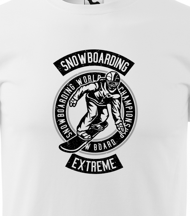 Tricou pentru pasionatii de snowboard, cadoul perfect, Extreme Snowboarding World Championship [2]