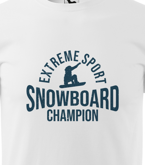 Tricou pentru pasionatii de snowboard, cadoul perfect, Extreme Sport Snowboard Champion [2]