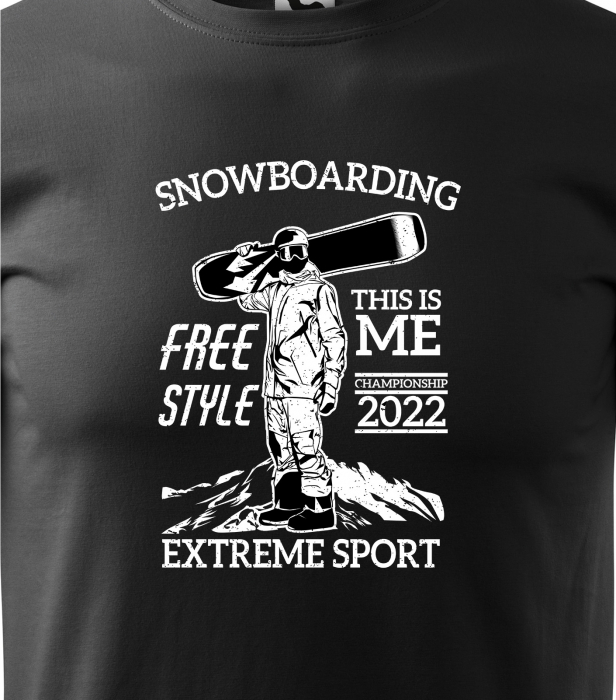 Tricou pentru pasionatii de snowboard, cadoul perfect, FreeStyle This is Me 2022 [2]