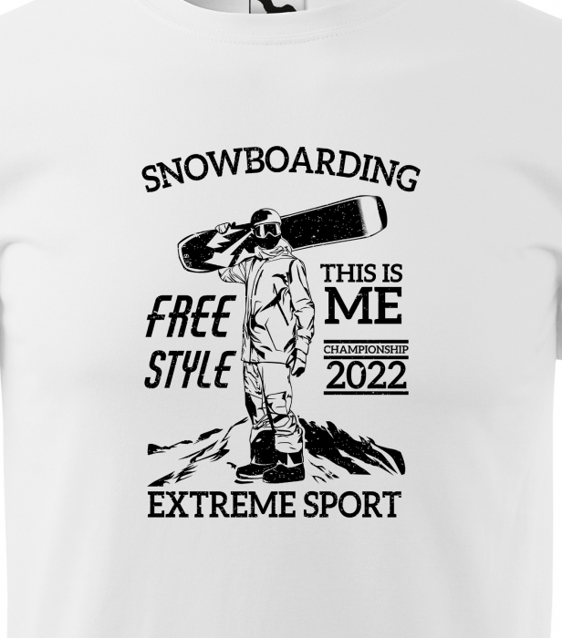 Tricou pentru pasionatii de snowboard, cadoul perfect, FreeStyle This is Me 2022 [2]