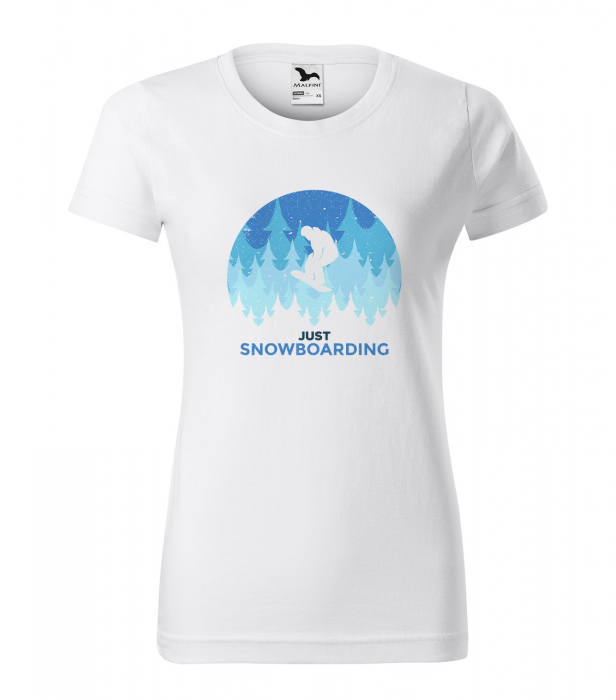 Tricou pentru pasionatii de snowboard, cadoul perfect, Just Snowboarding [1]