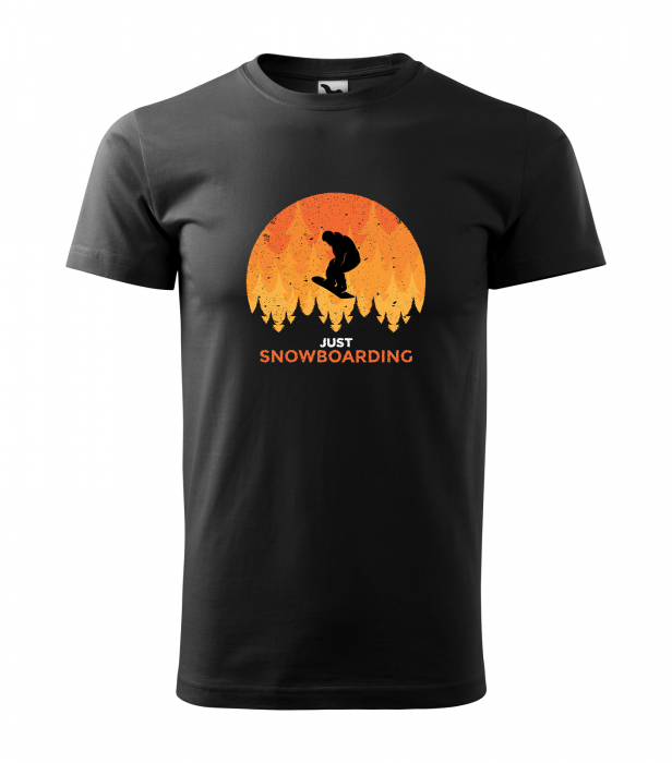 Tricou pentru pasionatii de snowboard, cadoul perfect, Just Snowboarding [1]