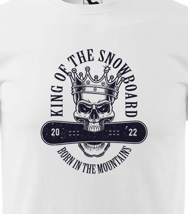 Tricou pentru pasionatii de snowboard, cadoul perfect, King of the Snowboard [2]