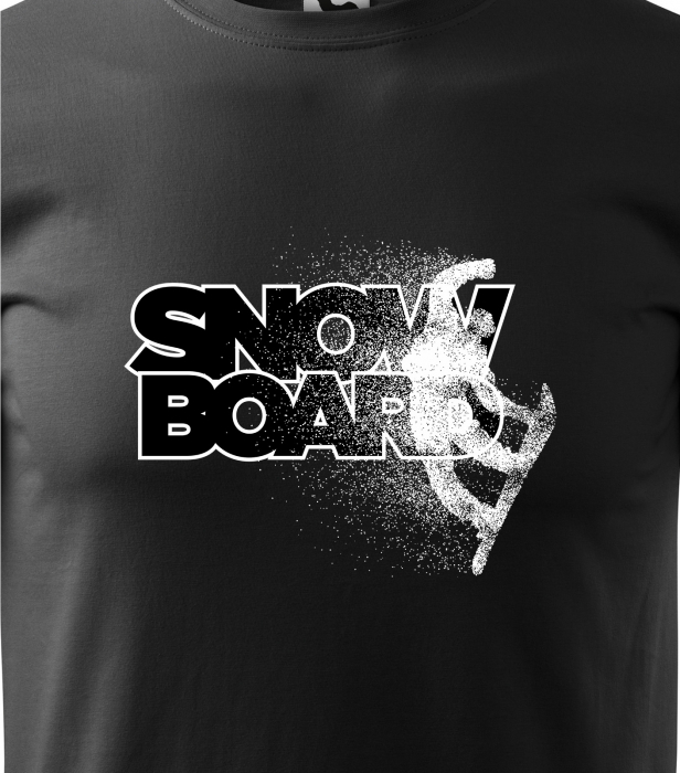 Tricou pentru pasionatii de snowboard, cadoul perfect, Rider Making a Jump [2]