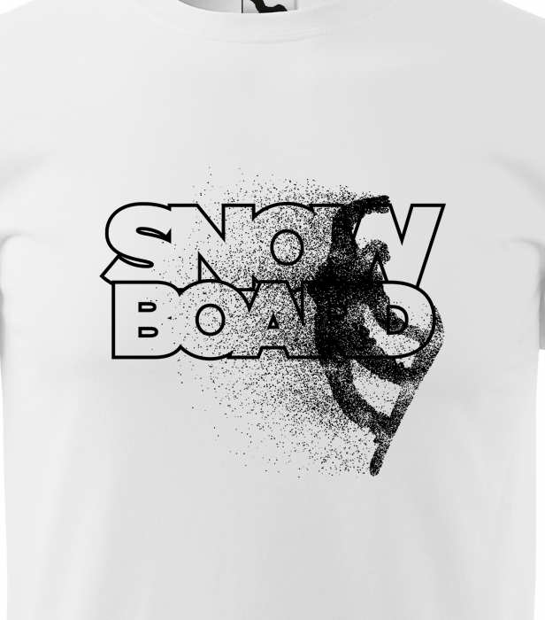 Tricou pentru pasionatii de snowboard, cadoul perfect, Rider Making a Jump [2]