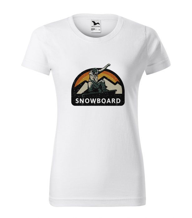 Tricou pentru pasionatii de snowboard, cadoul perfect, Rider On His Board [1]