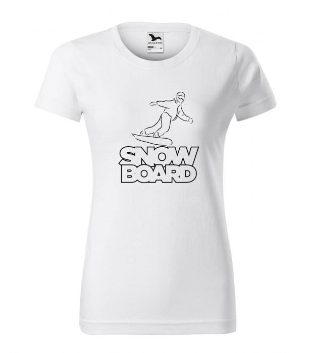 Tricou pentru pasionatii de snowboard, cadoul perfect, Rider Sliding [1]