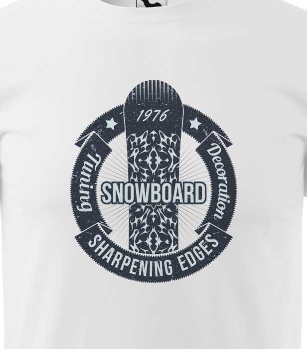 Tricou pentru pasionatii de snowboard, cadoul perfect, Sharp Edges [2]