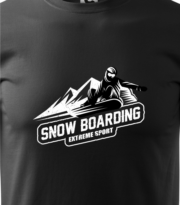 Tricou pentru pasionatii de snowboard, cadoul perfect, Snow Boarding Extreme Sport [2]