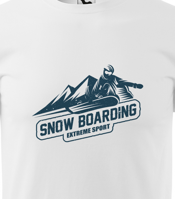 Tricou pentru pasionatii de snowboard, cadoul perfect, Snow Boarding Extreme Sport [2]