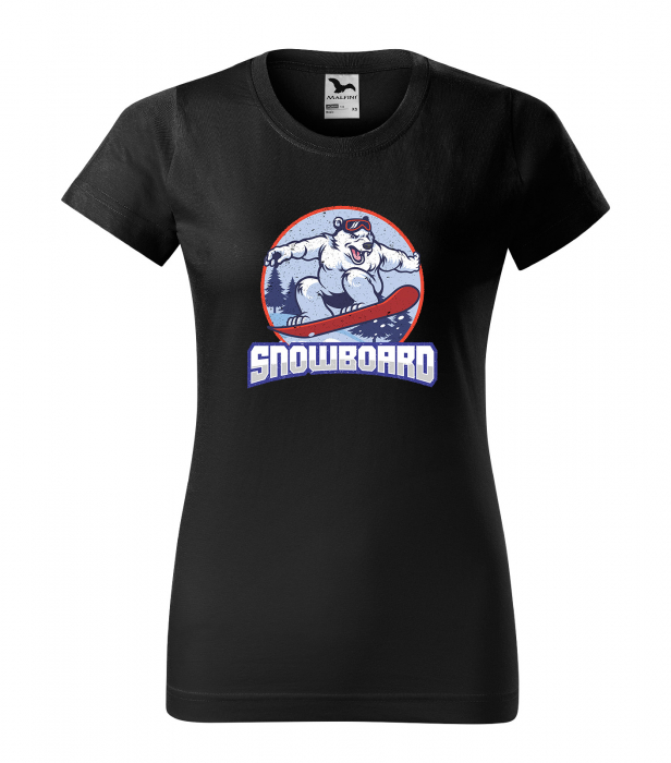 Tricou pentru pasionatii de snowboard, cadoul perfect, Snowboard Bear [1]