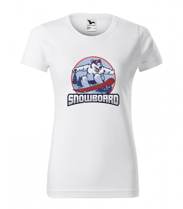 Tricou pentru pasionatii de snowboard, cadoul perfect, Snowboard Bear [1]