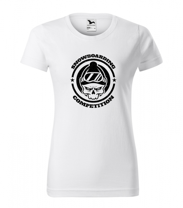 Tricou pentru pasionatii de snowboard, cadoul perfect, Snowboard Competition Skull [1]