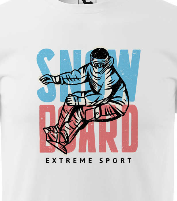 Tricou pentru pasionatii de snowboard, cadoul perfect, SnowBoard Extreme Two Colors [2]