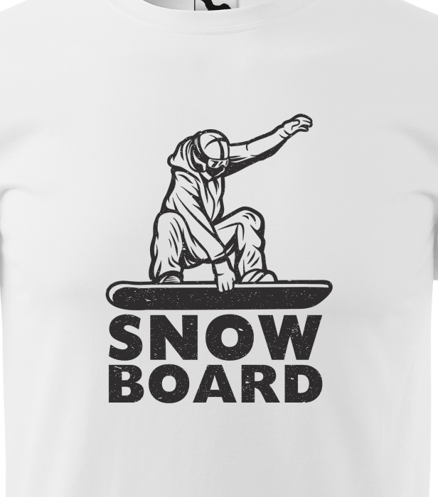 Tricou pentru pasionatii de snowboard, cadoul perfect, SnowBoard Good Rider [2]