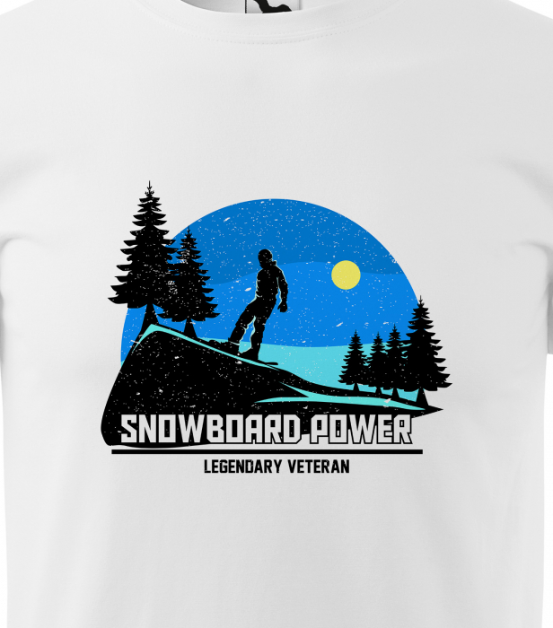 Tricou pentru pasionatii de snowboard, cadoul perfect, Snowboard Legendary Veteran [2]