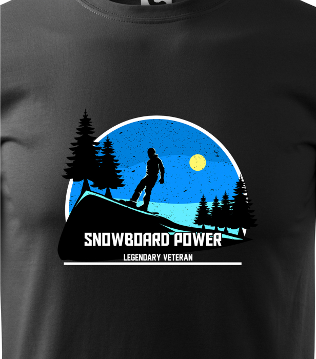 Tricou pentru pasionatii de snowboard, cadoul perfect, Snowboard Legendary Veteran [2]