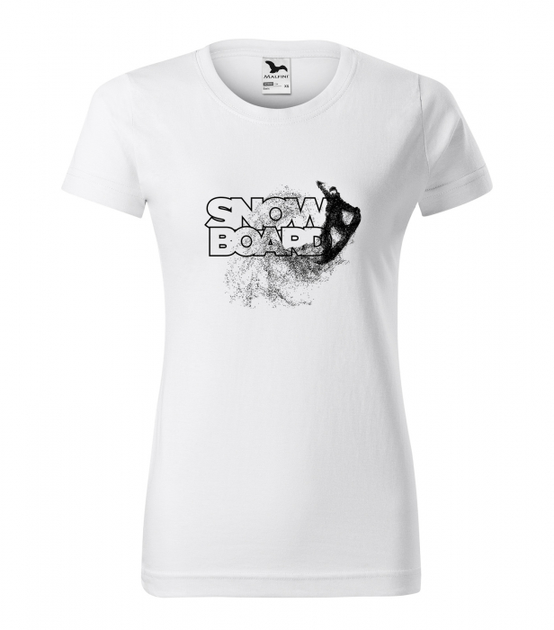 Tricou pentru pasionatii de snowboard, cadoul perfect, Snowboard Rider Saluting [1]