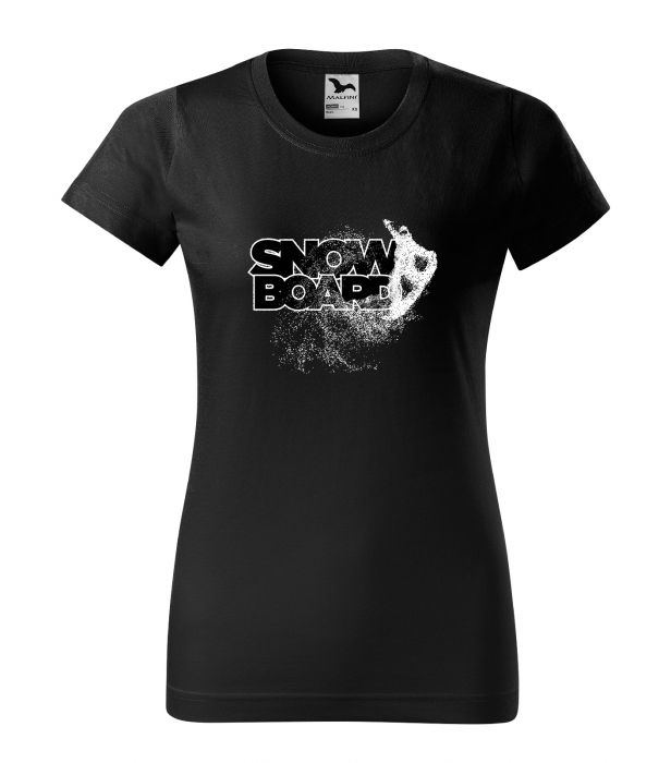 Tricou pentru pasionatii de snowboard, cadoul perfect, Snowboard Rider Saluting [1]