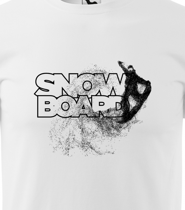 Tricou pentru pasionatii de snowboard, cadoul perfect, Snowboard Rider Saluting [2]