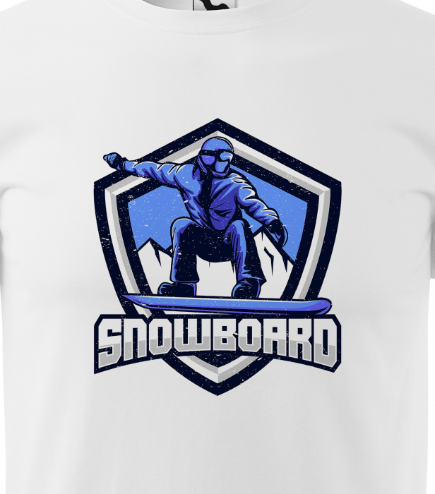 Tricou pentru pasionatii de snowboard, cadoul perfect, Snowboard Shield [2]
