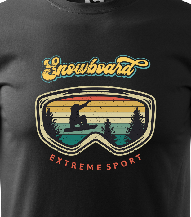 Tricou pentru pasionatii de snowboard, cadoul perfect, Snowboard The Extreme Winter Sport [2]