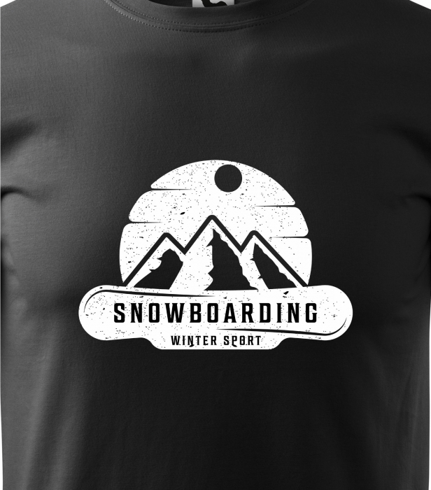 Tricou pentru pasionatii de snowboard, cadoul perfect, Snowboard Winter Mountain Sport [2]