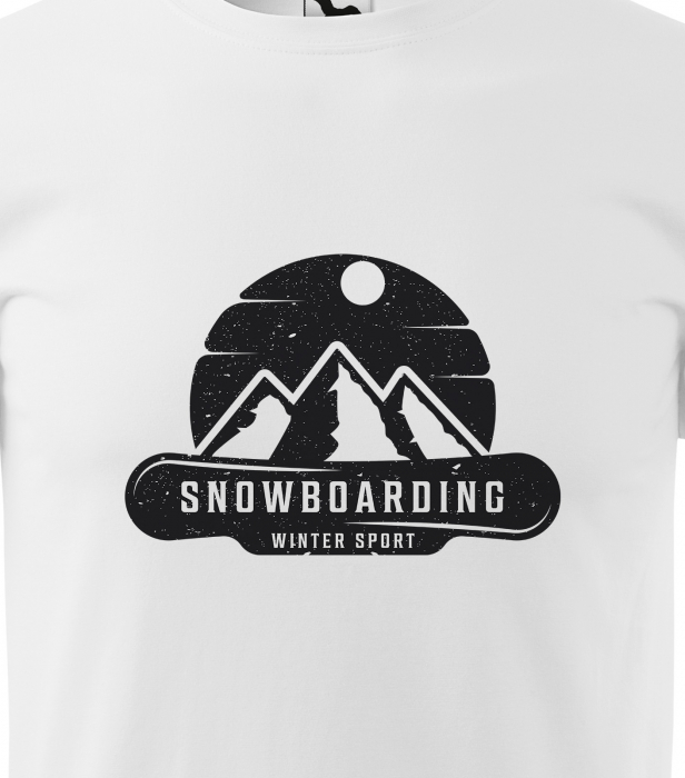 Tricou pentru pasionatii de snowboard, cadoul perfect, Snowboard Winter Mountain Sport [2]