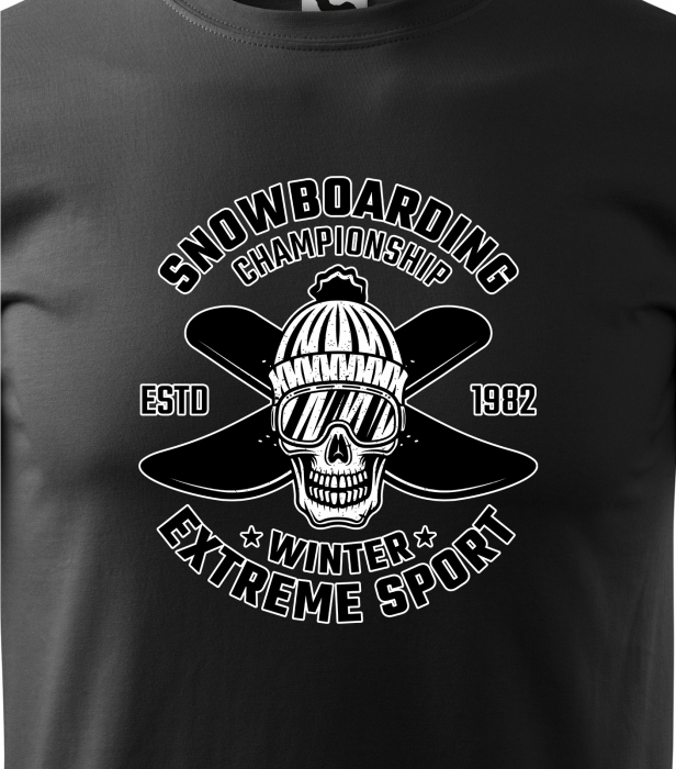 Tricou pentru pasionatii de snowboard, cadoul perfect, Snowboarding Extreme Championship [2]