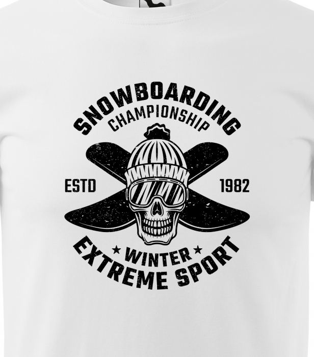 Tricou pentru pasionatii de snowboard, cadoul perfect, Snowboarding Extreme Championship [2]